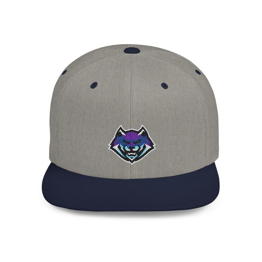 Ozone Flat Bill Snapback (wolf logo)